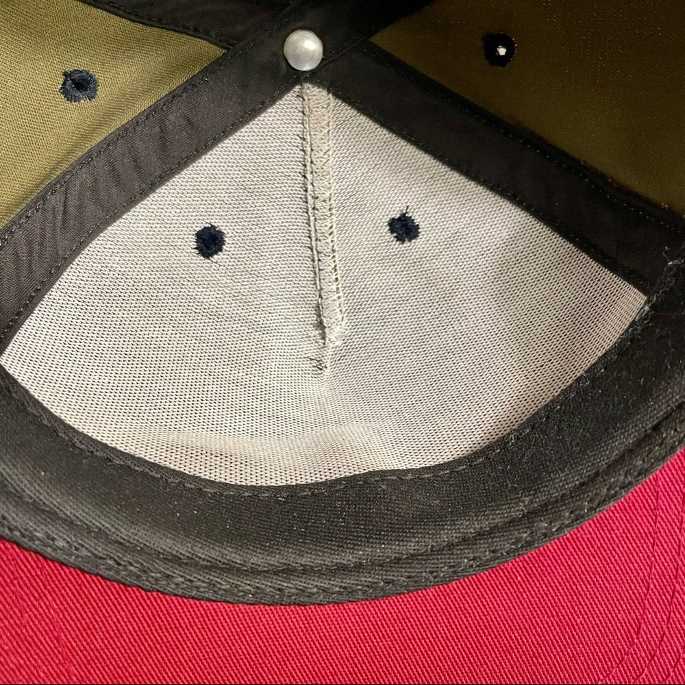 EUC SUPREME arc snapback in olive green & maroon! - Picture 7 of 10